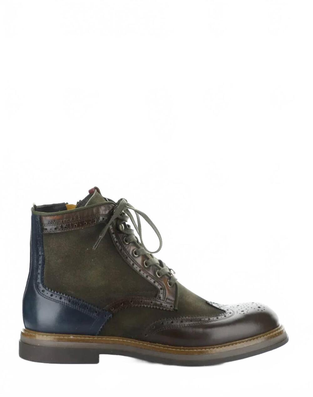 NEW AMBITIOUS men's musk combi toe boots in green